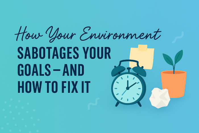 how your environment sabatages your goals and how to fix it